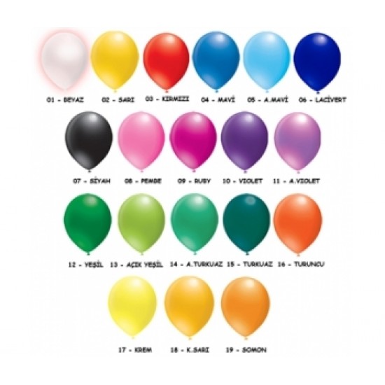 100lü 6 inç Pastel Renk Dekorasyon Balon