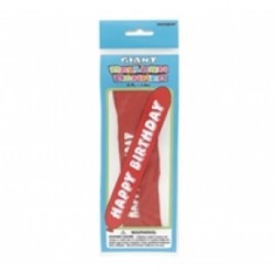 125 Santim 1+1 Happy Birthday Baskılı Pastel Sosis Balon