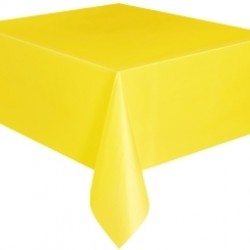 135x275 Cm Sarı Pastel Masa Örtüsü