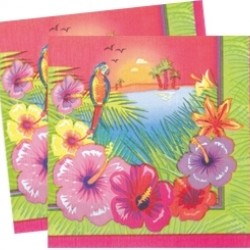 16 Adet 33X33 Santim Luau Party Kağıt Peçete