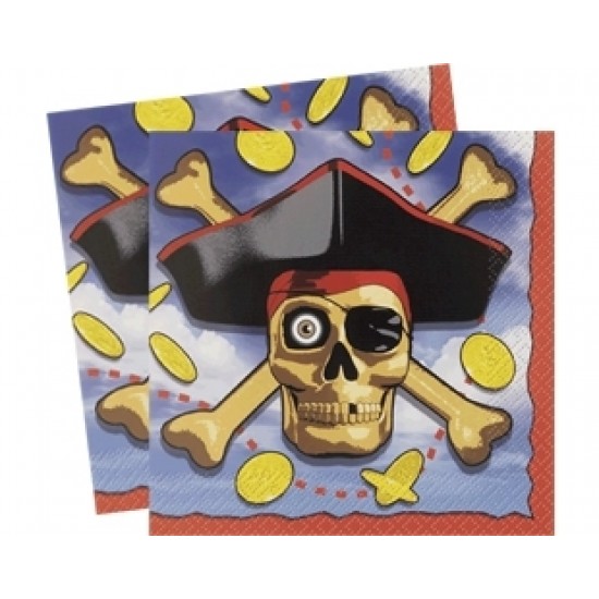 16 Adet 33x33 Cm Pirate Bounty Peçete