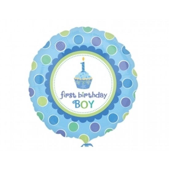 18 İnç ShapeSweet Little Cupcake Boy Paketli Folyo Balon