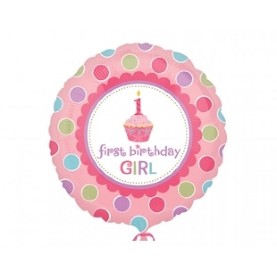 18 İnç ShapeSweet Little Cupcake Girl Paketli Folyo Balon
