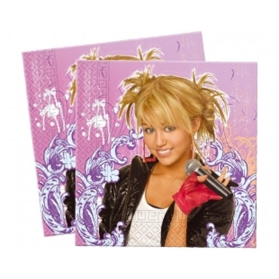 20 Adet 33X33 Santim Hannah Montana Backstage Kağıt Peçete