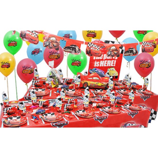 20 Kişilik Cars Red Lüks Set