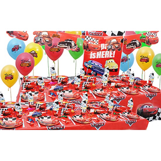 20 Kişilik Cars Red Süper Set