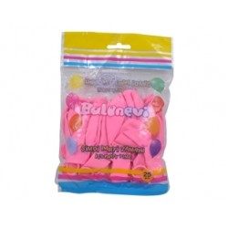 25li 12 inç Pembe Baskı Balon