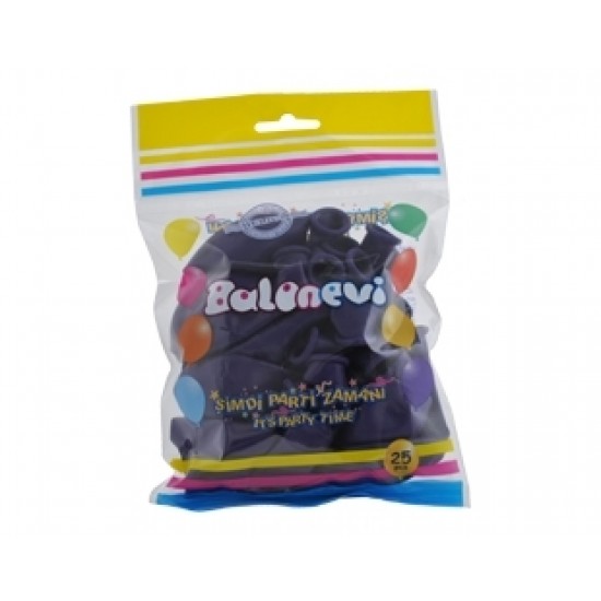 25li 12 inç Violet Baskı Balon