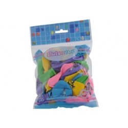 25li 4+1 Bakugan Baskılı Pastel Renk Balon