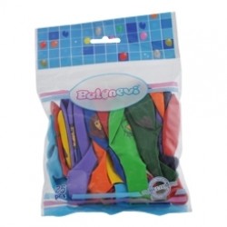 25li 4+1 Prenses Baskılı Pastel Renk Balon