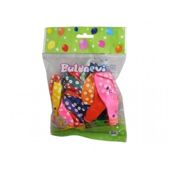 25li Çepeçevre 12 inç Pastel Papatya Baskılı Balon