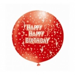 27 İnç 1li Happy Birthday Çepeçevre Baskılı Balon