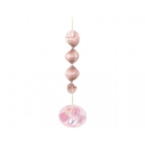 4 Adet Baby Pink Stitching Asmalı Süs