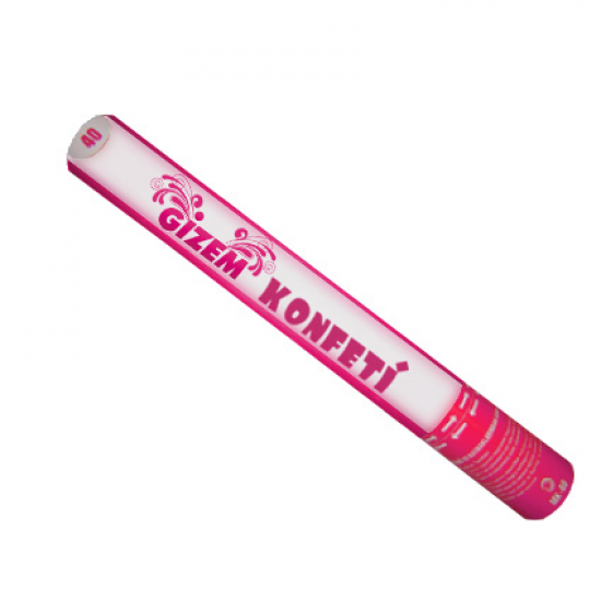 40 cm Pembe Konfeti