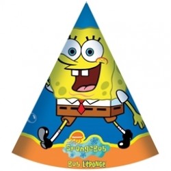 6 Adet Sponge Bob Külah Şapka