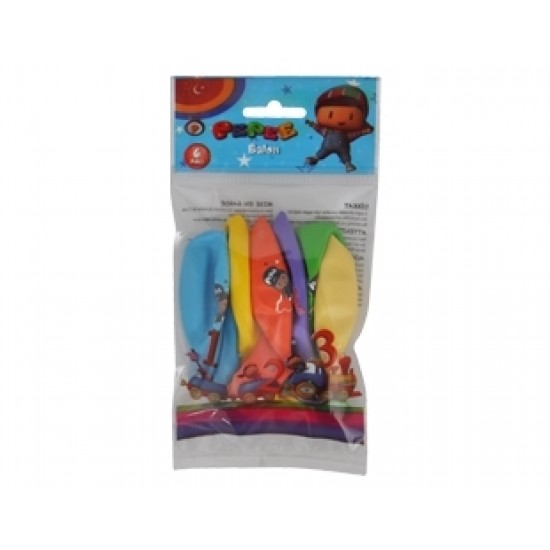 6lı Poşet Pepee Balon