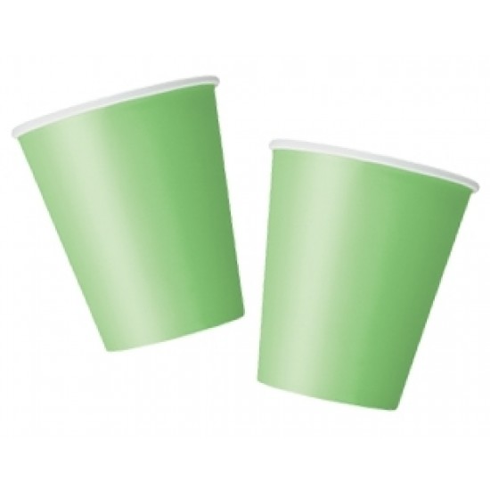 8 Adet 180/200cc Açık Yeşil Pastel Bardak