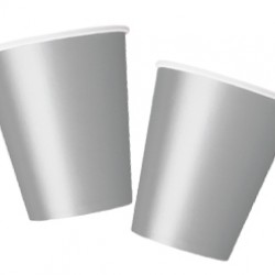 8 Adet 180/200cc Silver Bardak