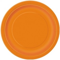 8 Adet 23 Cm Turuncu Pastel Tabak