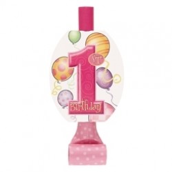 8 Adet First Birthday Balloons Pink Kaynana Dili