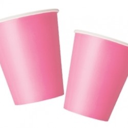 8 Adet 180/200 cc Pembe Pastel Bardak