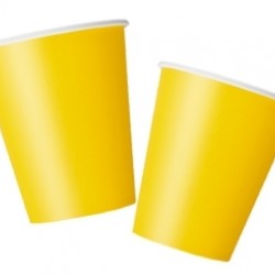 8 Adet 180/200 cc Sarı Pastel Bardak