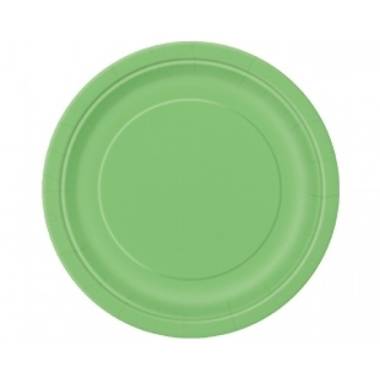 8 Adet 23 Cm Açık Yeşil Pastel Tabak