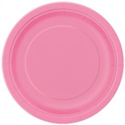 8 Adet 23cm Pembe Pastel Tabak