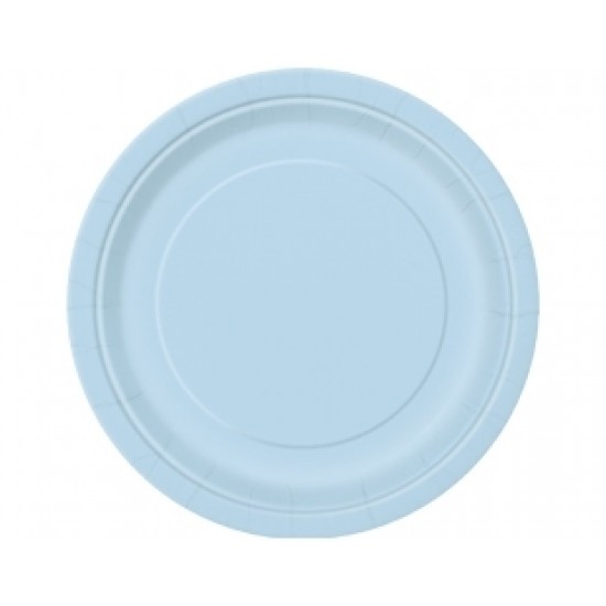 8 Adet 23 Cmlik Açık Mavi Pastel Tabak