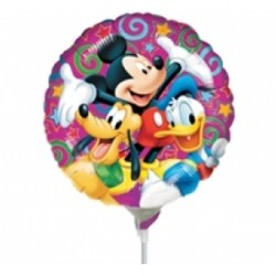 9 inç Disney Mickey ve Arkadaşları Kutlama Folyo Balon