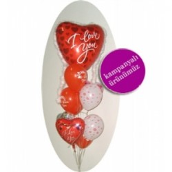 I Love You Uçan Balon Demeti 1
