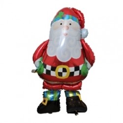 Paket Taşıyan Noel Baba Air Walker Folyo Balon
