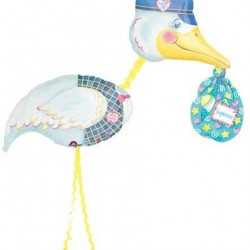 Paketli Leylek (Special Delivery Stork) Air Walker Folyo Balon