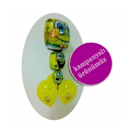 Sünger Bob Uçan Balon Demeti 2