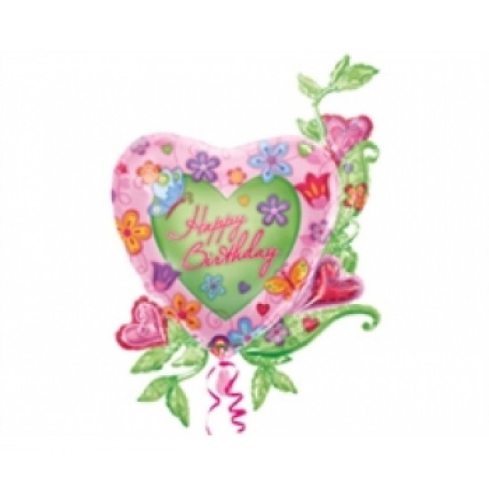 Supershape Garden Birthday Folyo Balon