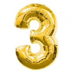 Supershape Gold 3 Numara Paketli Folyo Balon