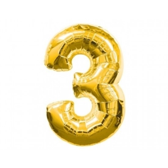 Supershape Gold 3 Numara Paketli Folyo Balon