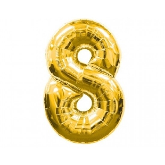 Supershape Gold 8 Numara Paketli Folyo Balon