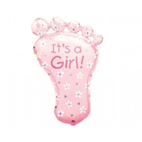 Supershape Its a Girl Foot Folyo Balon